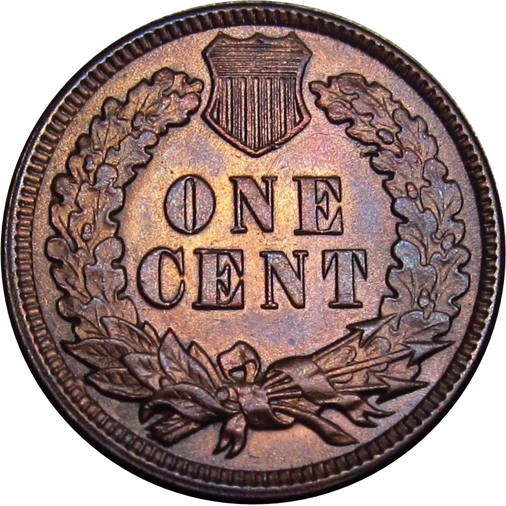 1898-Toned-Indian-Head-Cent